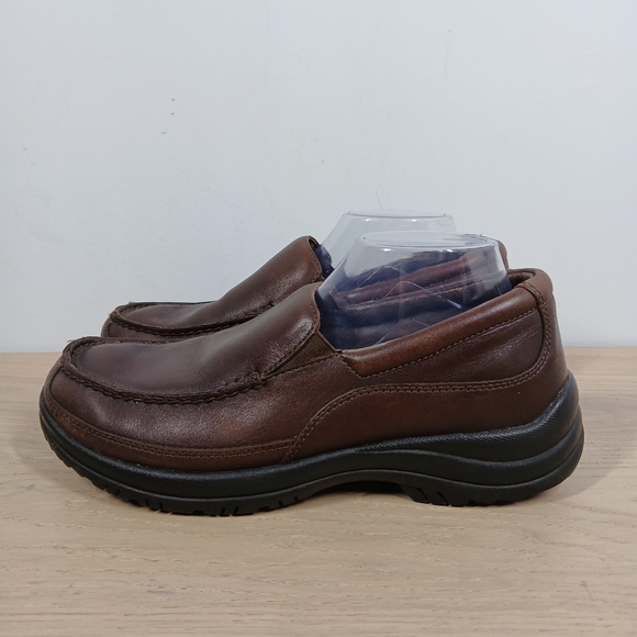 Dansko Brown Leather Slip-On Comfort Chunky Loafers 1097 - Picture 1 of 11